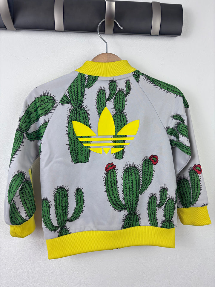 Adidas X Mini Rodini Grey Cactus Print Tracksuit 9-12 Months-Sets-Second Snuggle Preloved