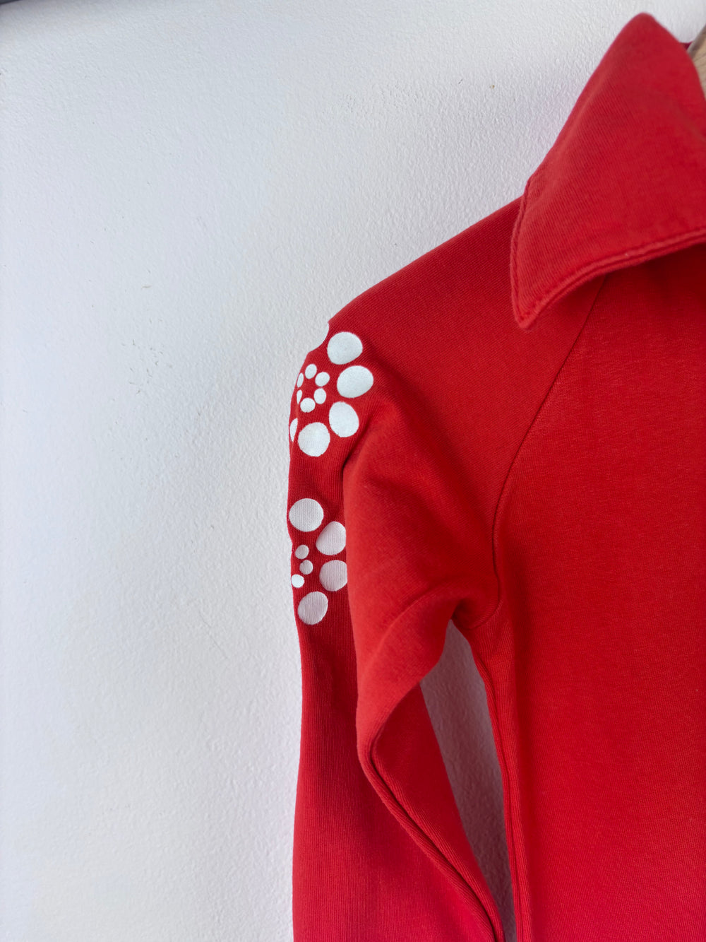 Alba Red Long Sleeve Zip Up Playsuit 104 (3-4 Years)-Rompers-Second Snuggle Preloved