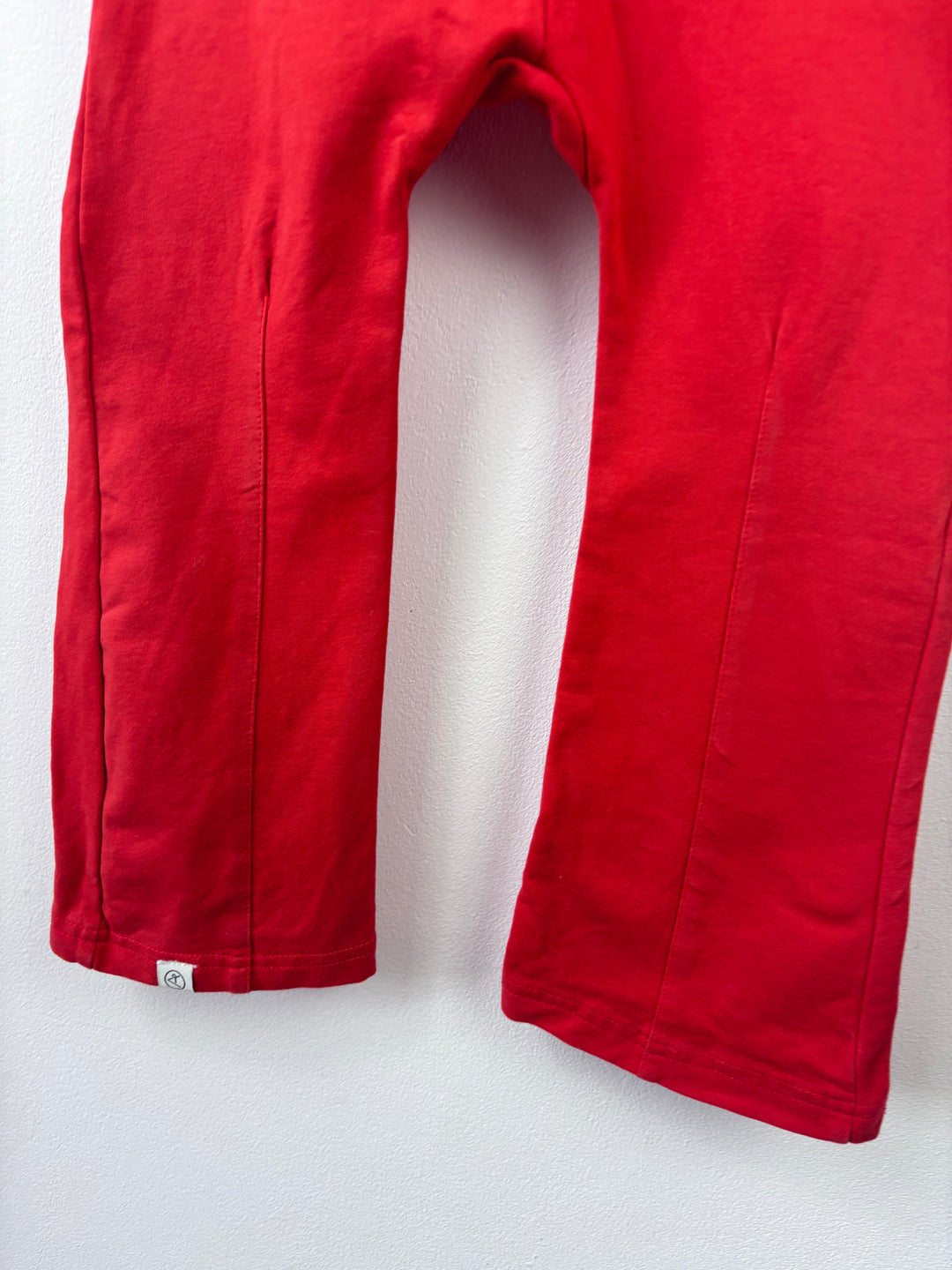 Alba Red Long Sleeve Zip Up Playsuit 104 (3-4 Years)-Rompers-Second Snuggle Preloved
