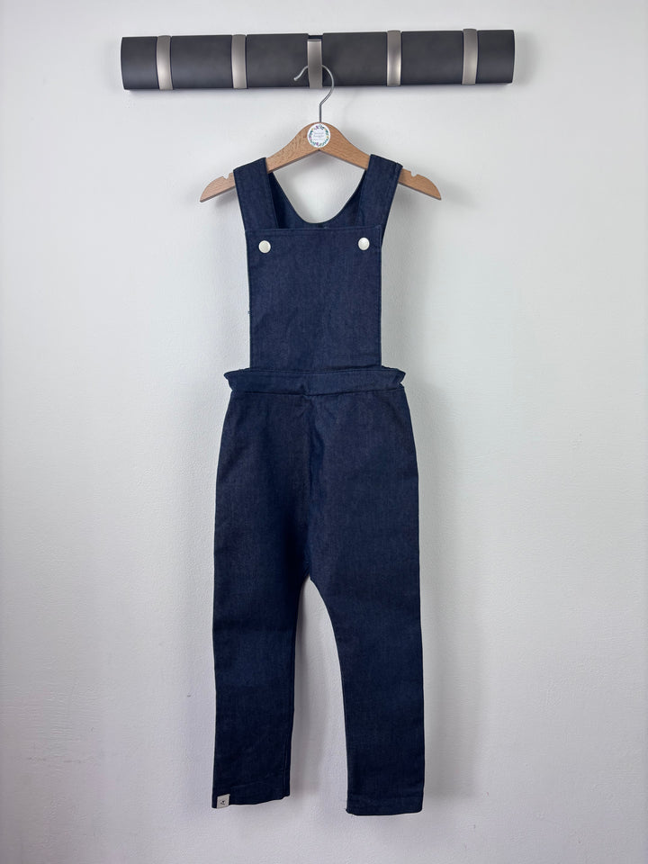 Alba Dark Denim Dungarees 110 (4-5 Years)-Dungarees-Second Snuggle Preloved