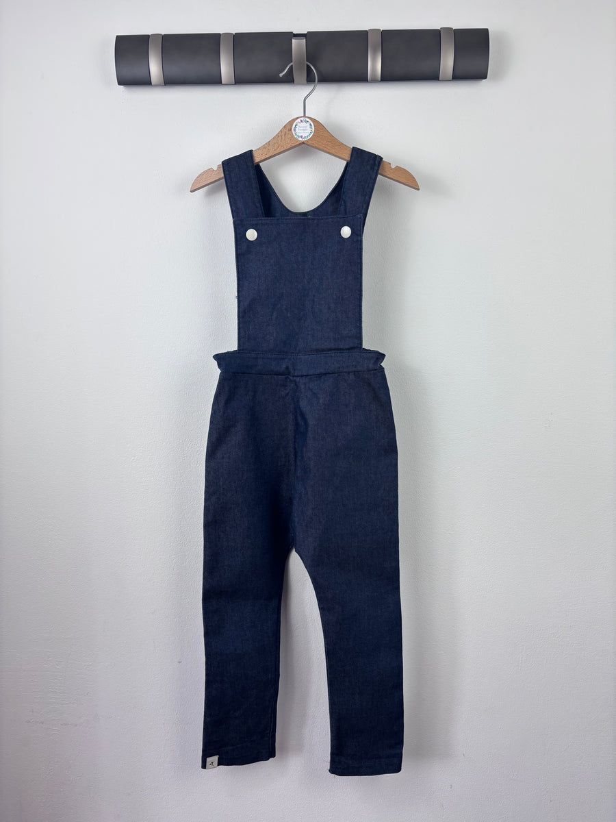 Alba Dark Denim Dungarees 110 (4-5 Years)-Dungarees-Second Snuggle Preloved