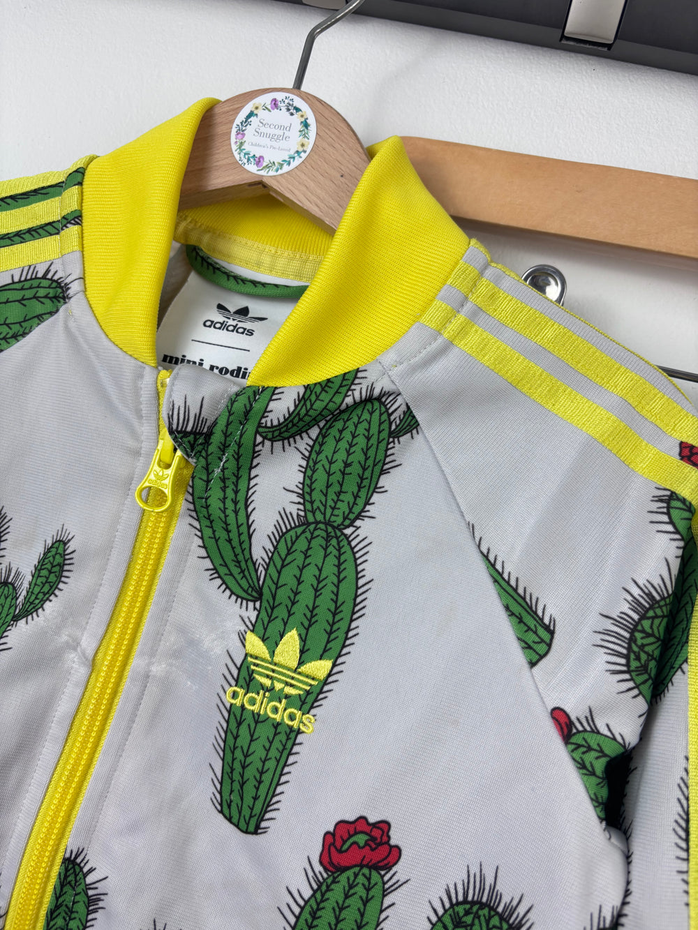 Adidas X Mini Rodini Grey Cactus Print Tracksuit 4-5 Years-Sets-Second Snuggle Preloved