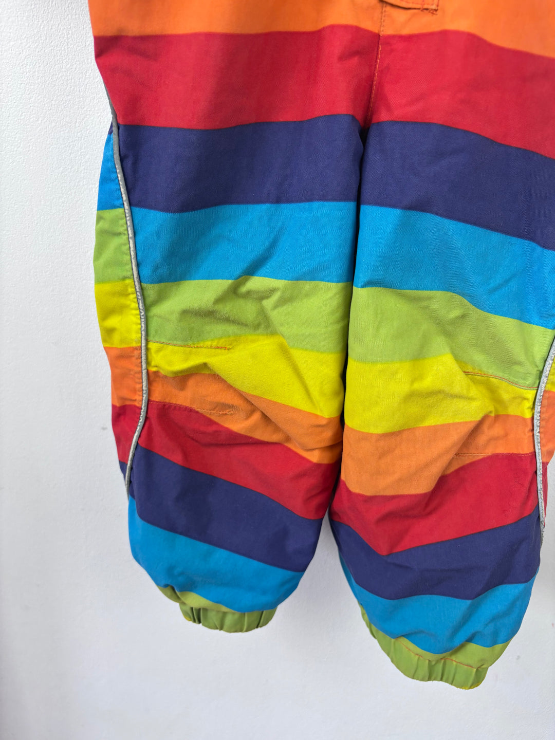 Molo Polaris Rainbow Stripe Snowsuit 92 cm (18-24 Months)-Snow Suits-Second Snuggle Preloved