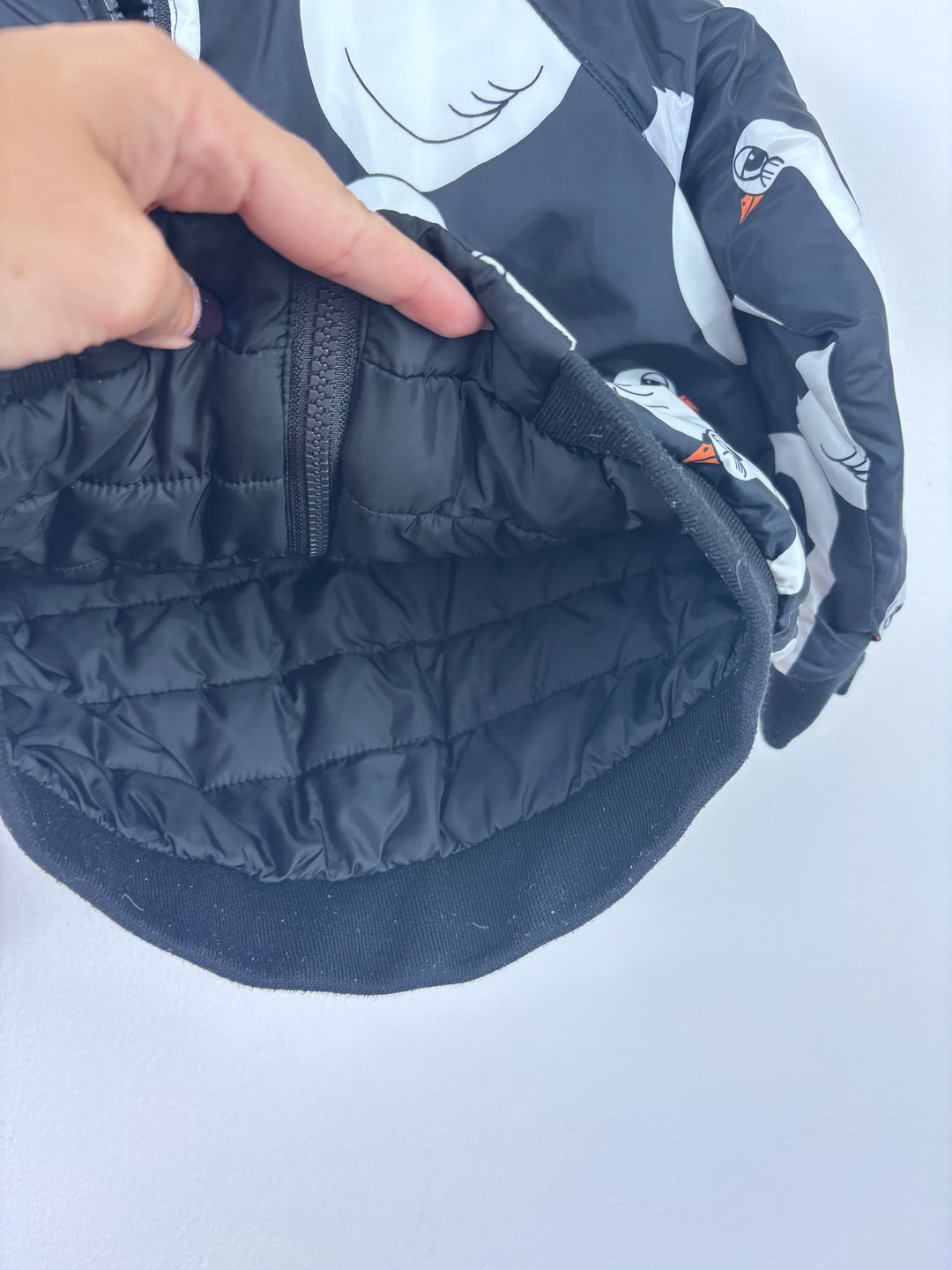 Mini Rodini Swan Print Reversible Jacket 92/98 (2-3 Years)-Jackets-Second Snuggle Preloved