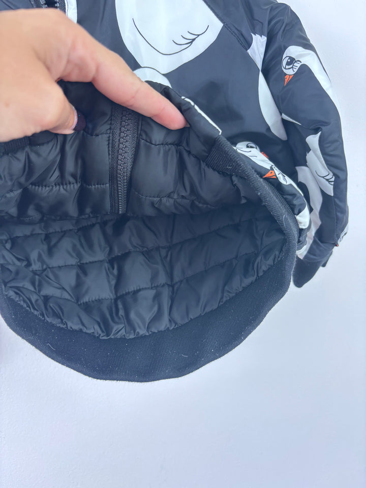 Mini Rodini Swan Print Reversible Jacket 92/98 (2-3 Years)-Jackets-Second Snuggle Preloved