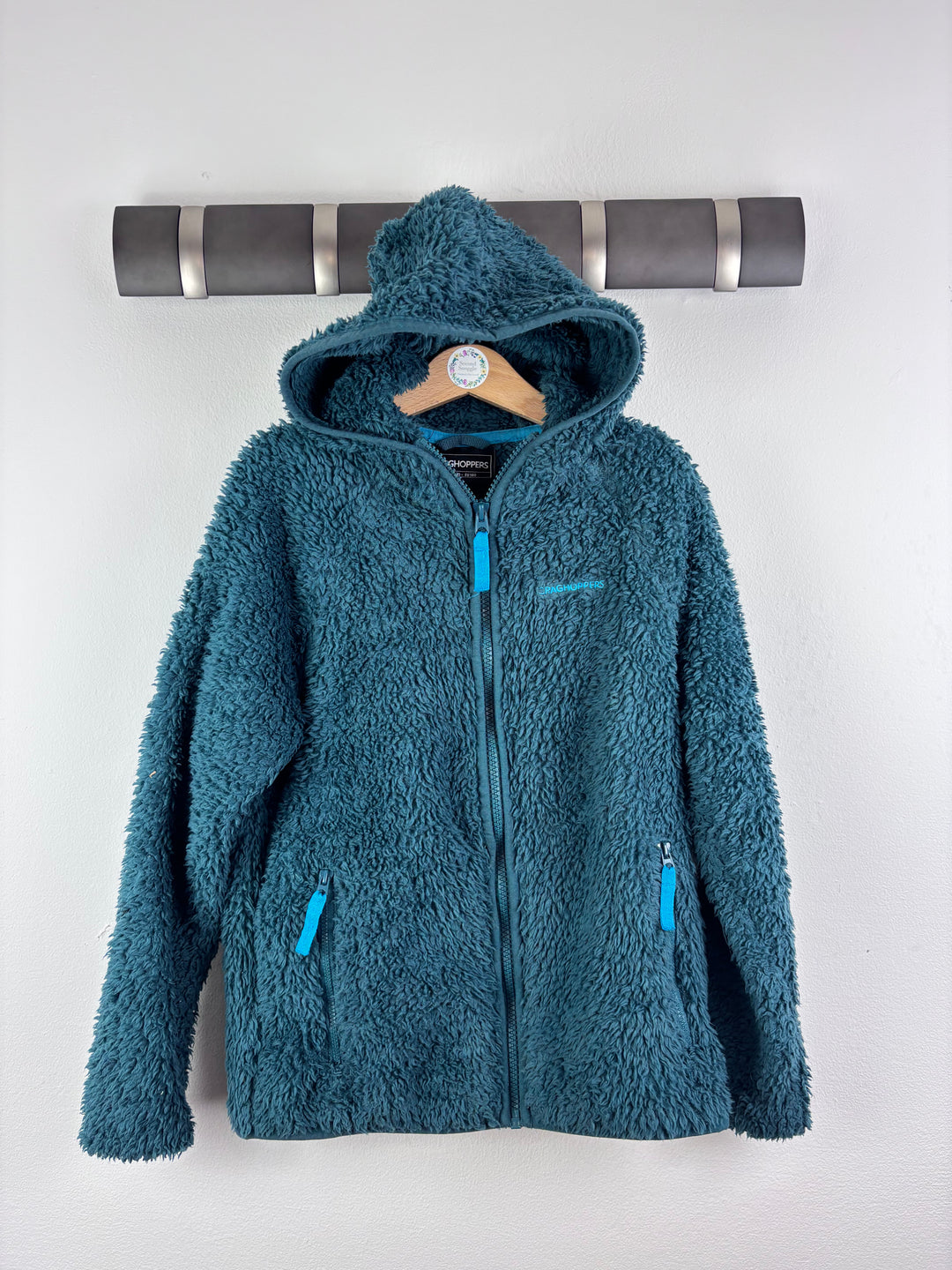 Craghoppers Teal Hooded Fleece 9-10 Years-Fleeces-Second Snuggle Preloved