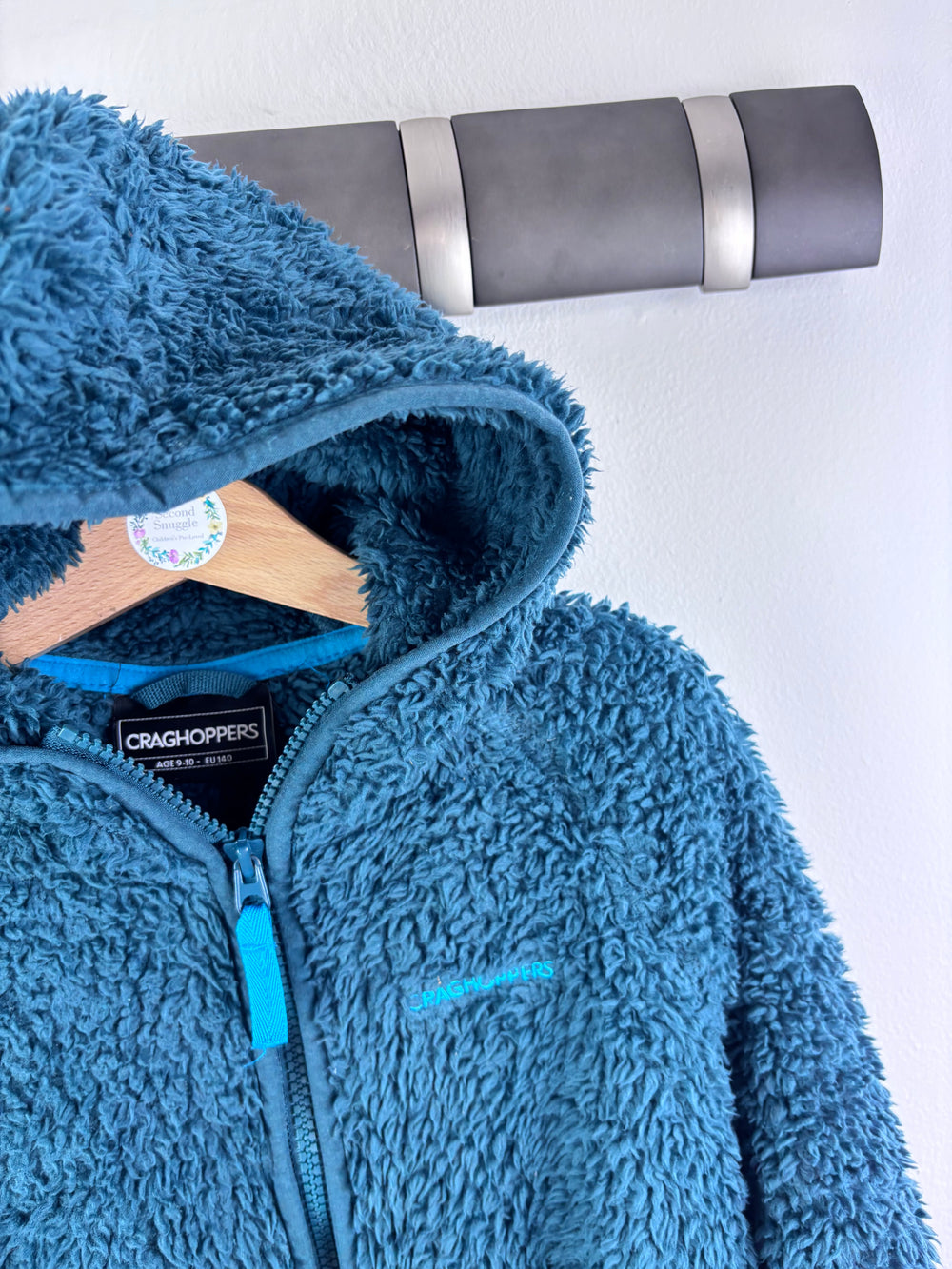 Craghoppers Teal Hooded Fleece 9-10 Years-Fleeces-Second Snuggle Preloved
