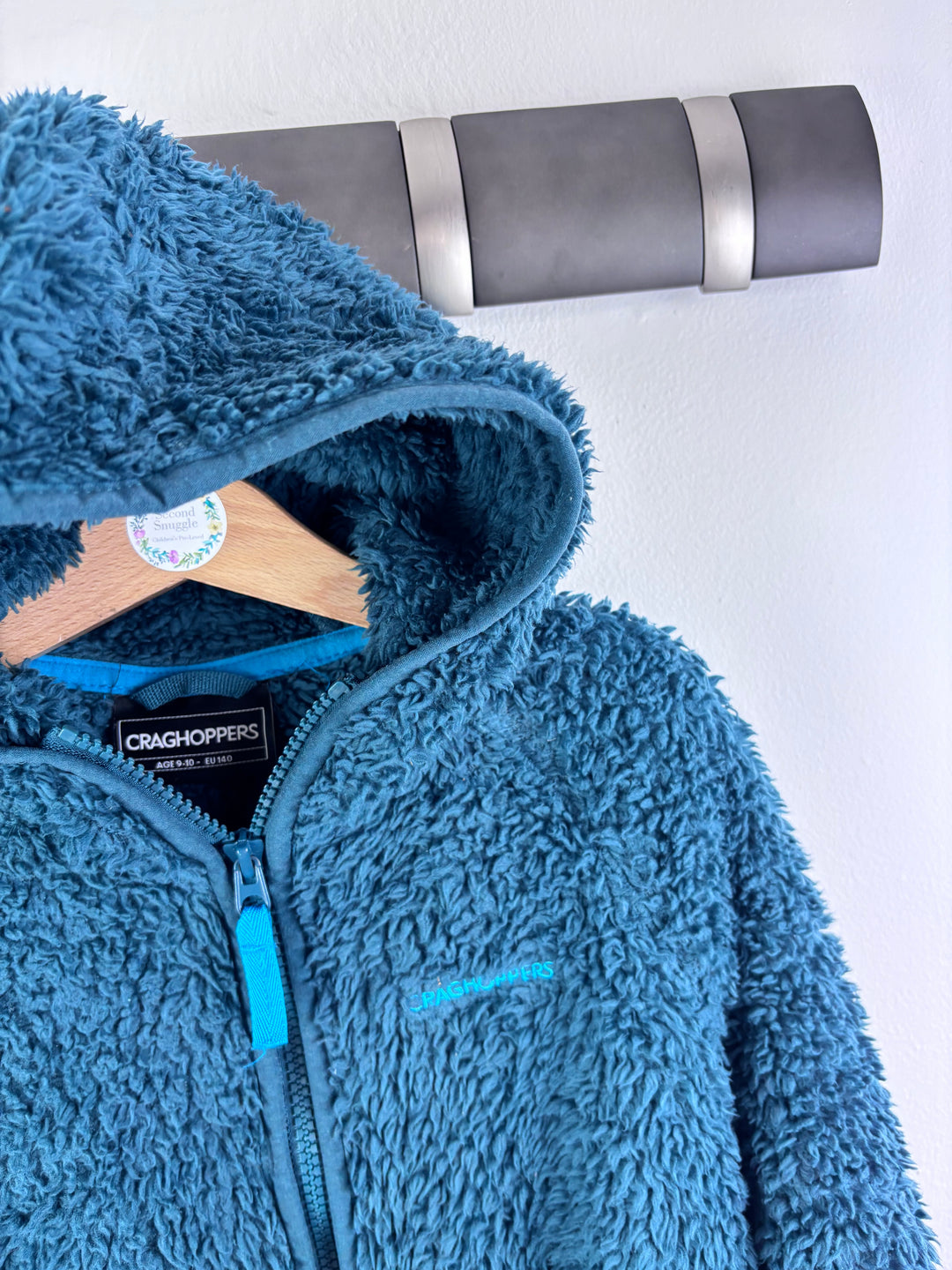 Craghoppers Teal Hooded Fleece 9-10 Years-Fleeces-Second Snuggle Preloved
