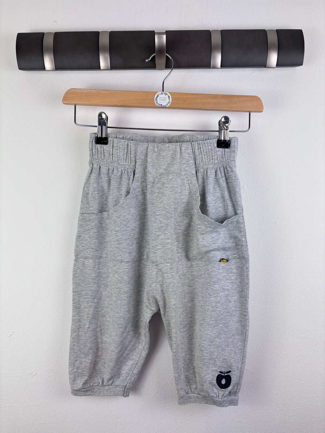 Smafolk Grey Cropped Joggers 5-6 Years-Shorts-Second Snuggle Preloved