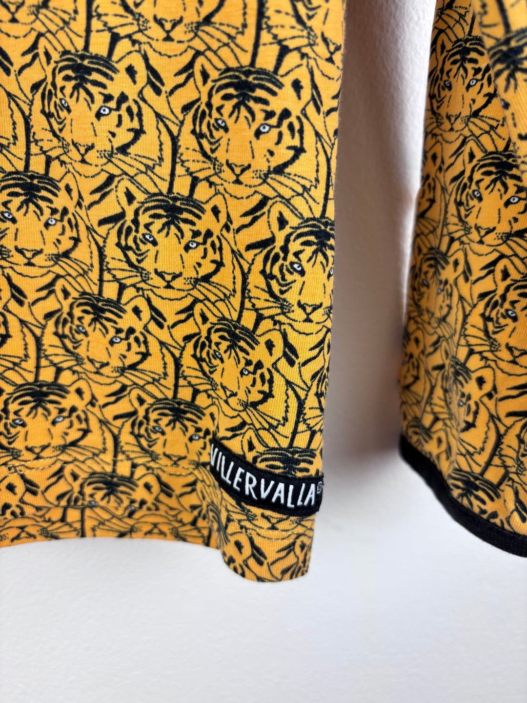 Villervalla Mustard Tiger Long Sleeve Top 5-6 Years 116-Tops-Second Snuggle Preloved