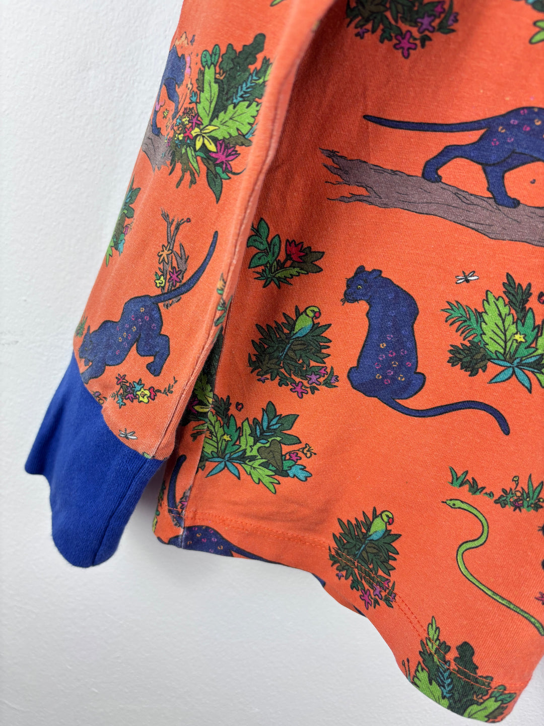 Coddi & Womple Orange Panther Long Sleeve Top 8 Years-Tops-Second Snuggle Preloved