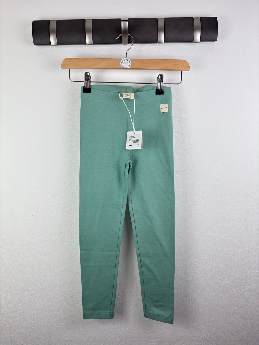 Maxomorra Mint Leggings 5-6 Years-Leggings-Second Snuggle Preloved