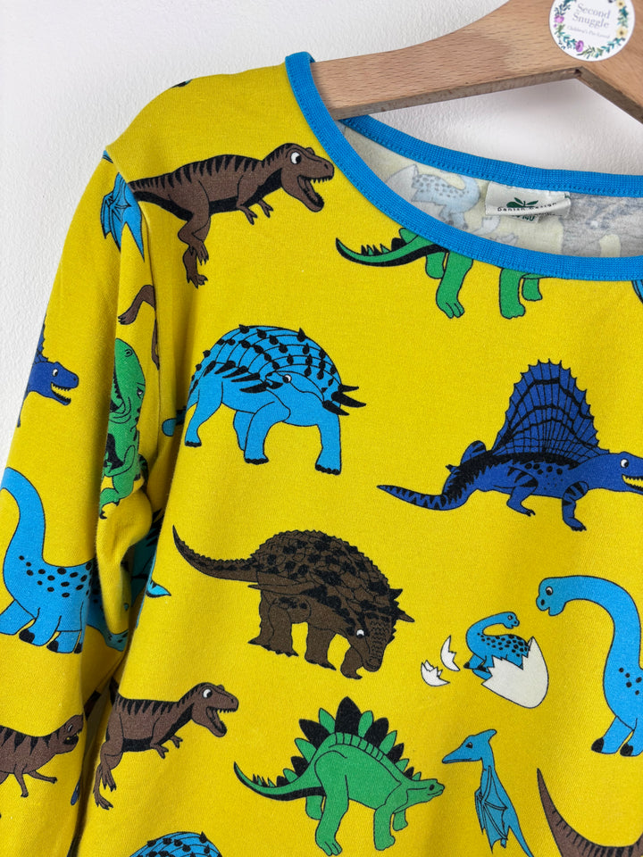 Smafolk Yellow Dinosaur Long Sleeve Top 9-10 Years-Tops-Second Snuggle Preloved