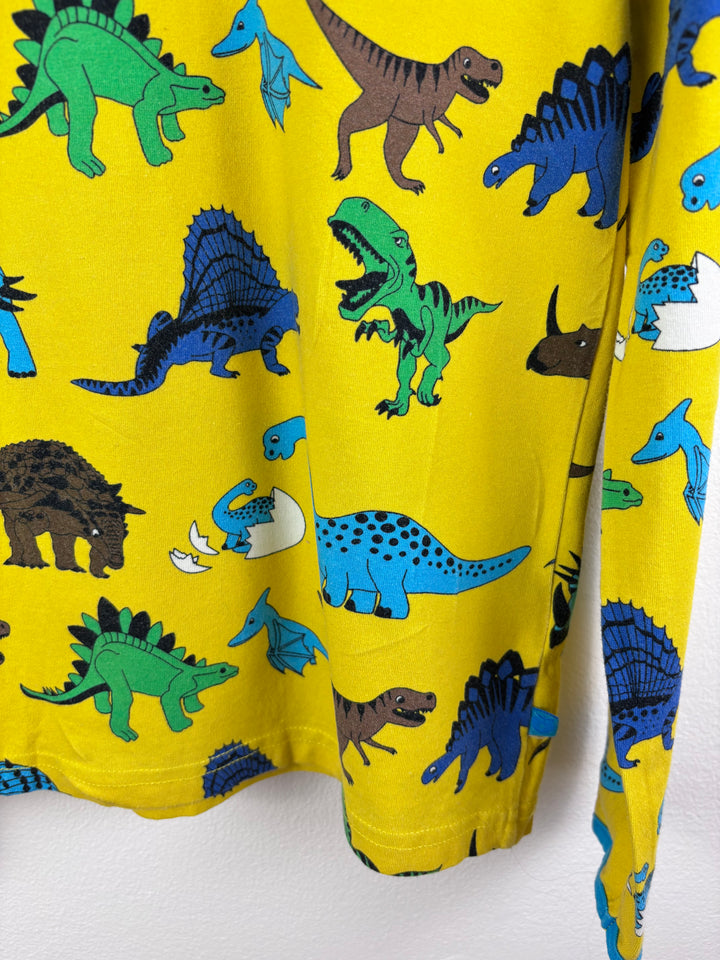 Smafolk Yellow Dinosaur Long Sleeve Top 9-10 Years-Tops-Second Snuggle Preloved
