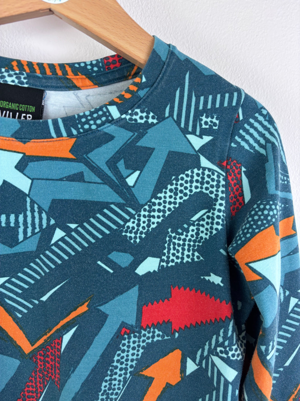 Villervalla Arrow Print Long Sleeve Top 4-5 Years 110-Tops-Second Snuggle Preloved