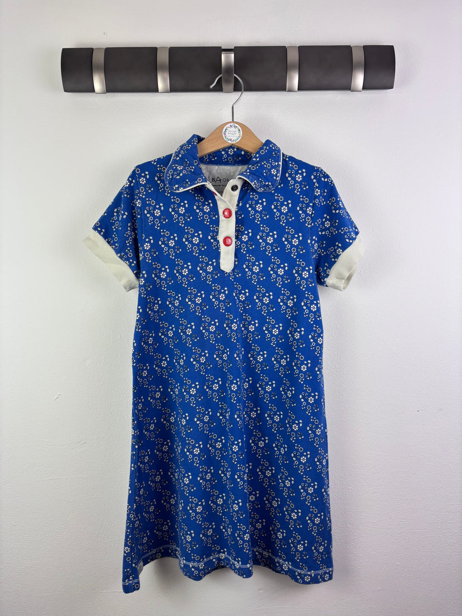 Alba Blue Floral Dress 6-7 Years 122-Dresses-Second Snuggle Preloved