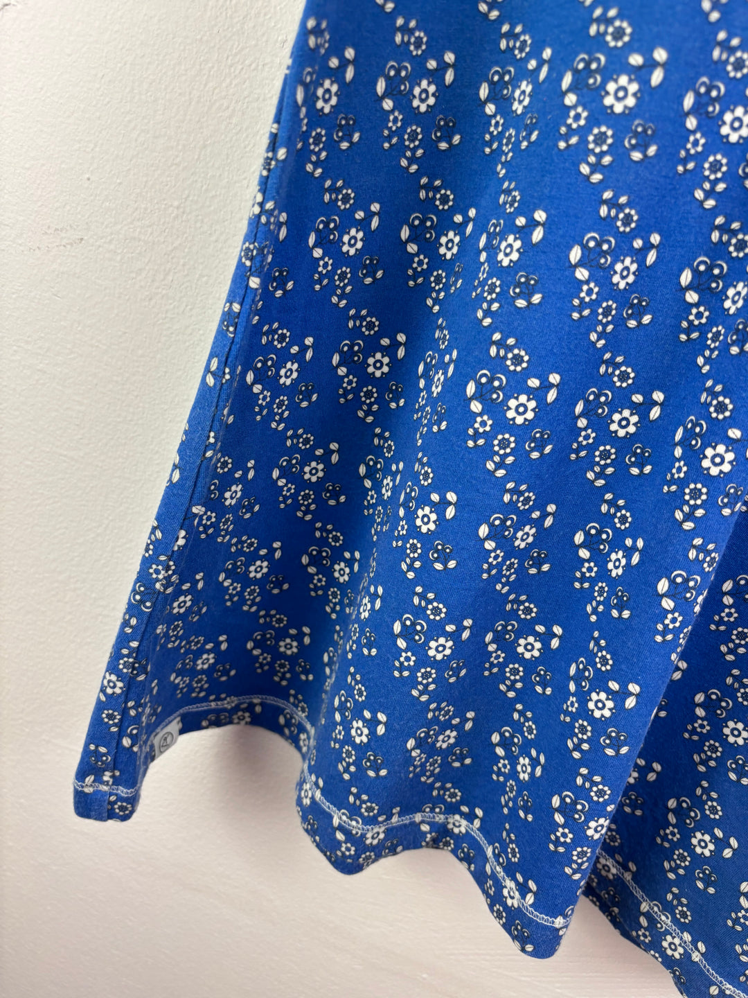 Alba Blue Floral Dress 6-7 Years 122-Dresses-Second Snuggle Preloved