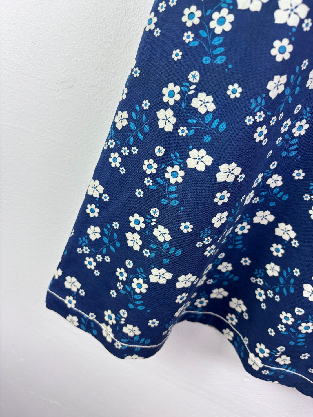 Alba Blue Floral Short Sleeve Dress 6-7 Years 122-Dresses-Second Snuggle Preloved