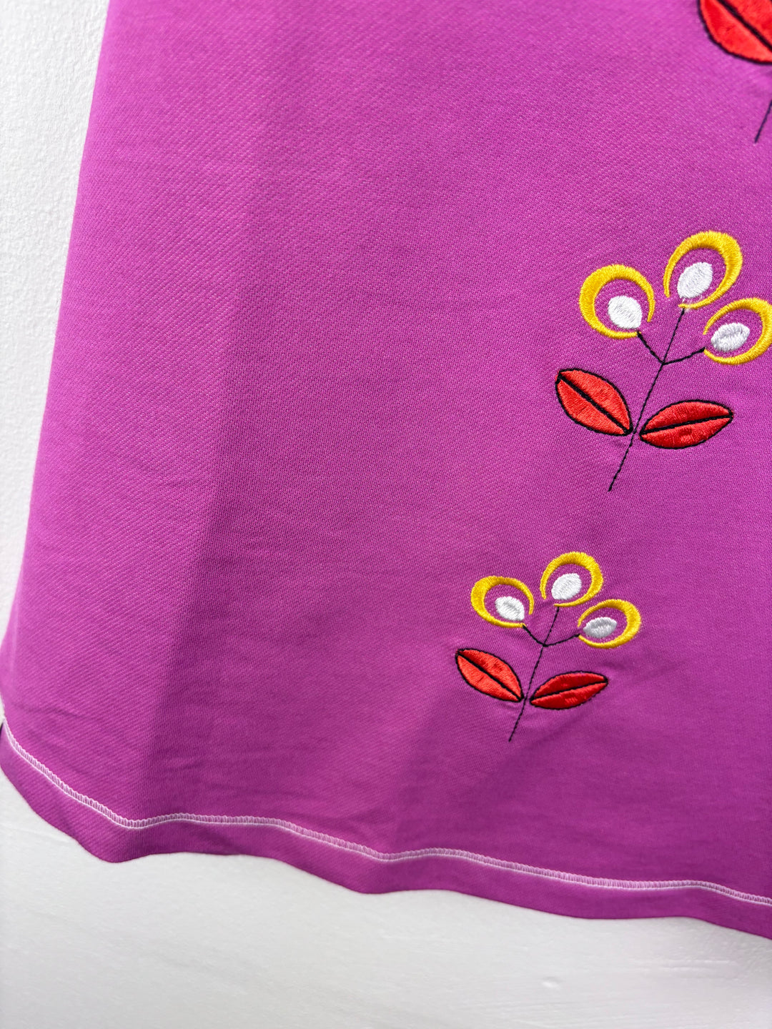 Alba Purple Floral Embroidered Dress 5-6 Years 116-Dresses-Second Snuggle Preloved