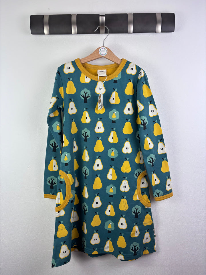 Maxomorra Pear Print Dress 5-6 Years-Dresses-Second Snuggle Preloved