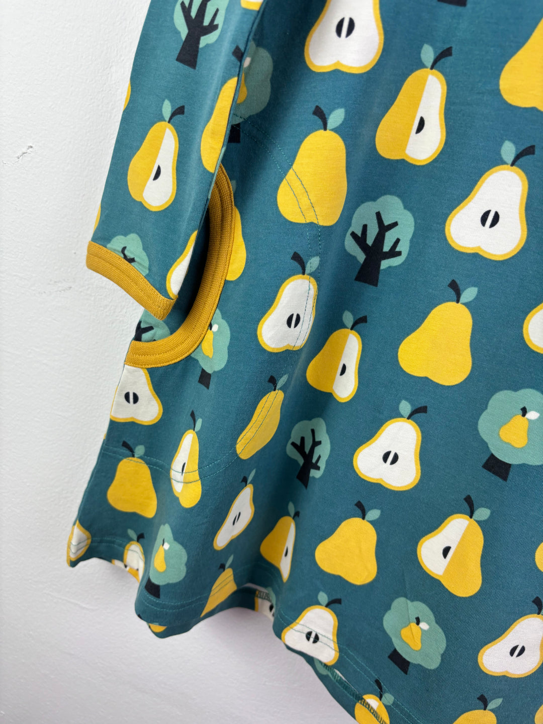 Maxomorra Pear Print Dress 7-8 Years-Dresses-Second Snuggle Preloved