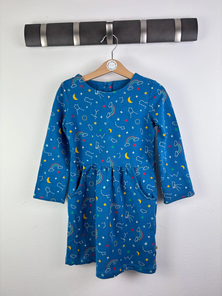 Frugi Blue Starry Sky Dress 3-4 Years-Dresses-Second Snuggle Preloved