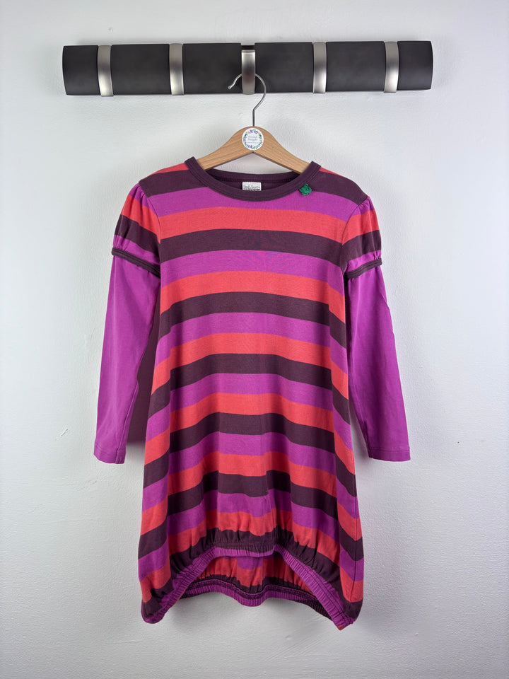 Freds World Purple Pink Stripe Balloon Dress 5 Years-Dresses-Second Snuggle Preloved