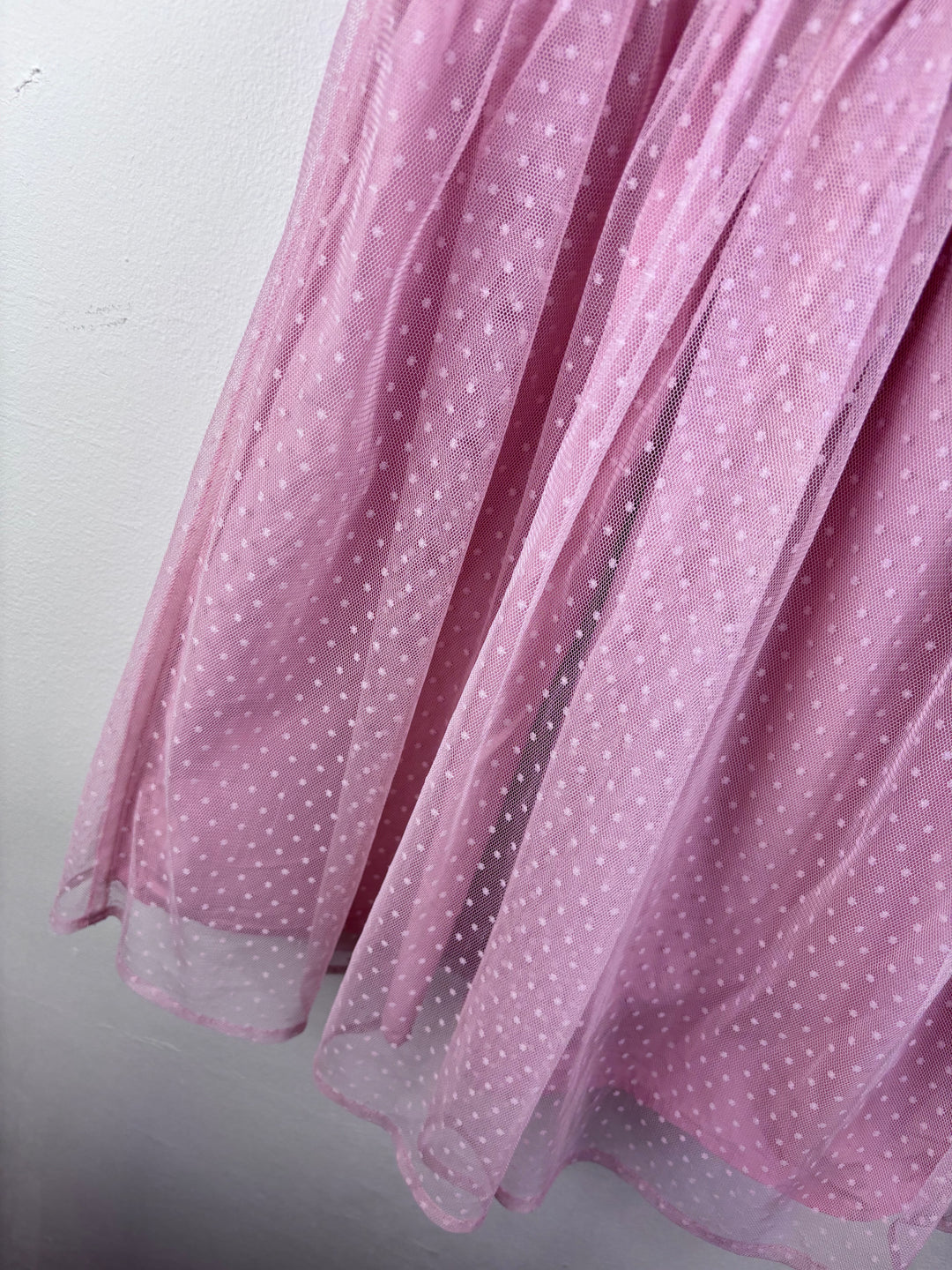 Next Pink Knit and Tulle Dress 6-7 Years-Dresses-Second Snuggle Preloved