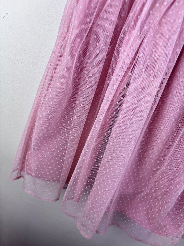 Next Pink Knit and Tulle Dress 6-7 Years-Dresses-Second Snuggle Preloved