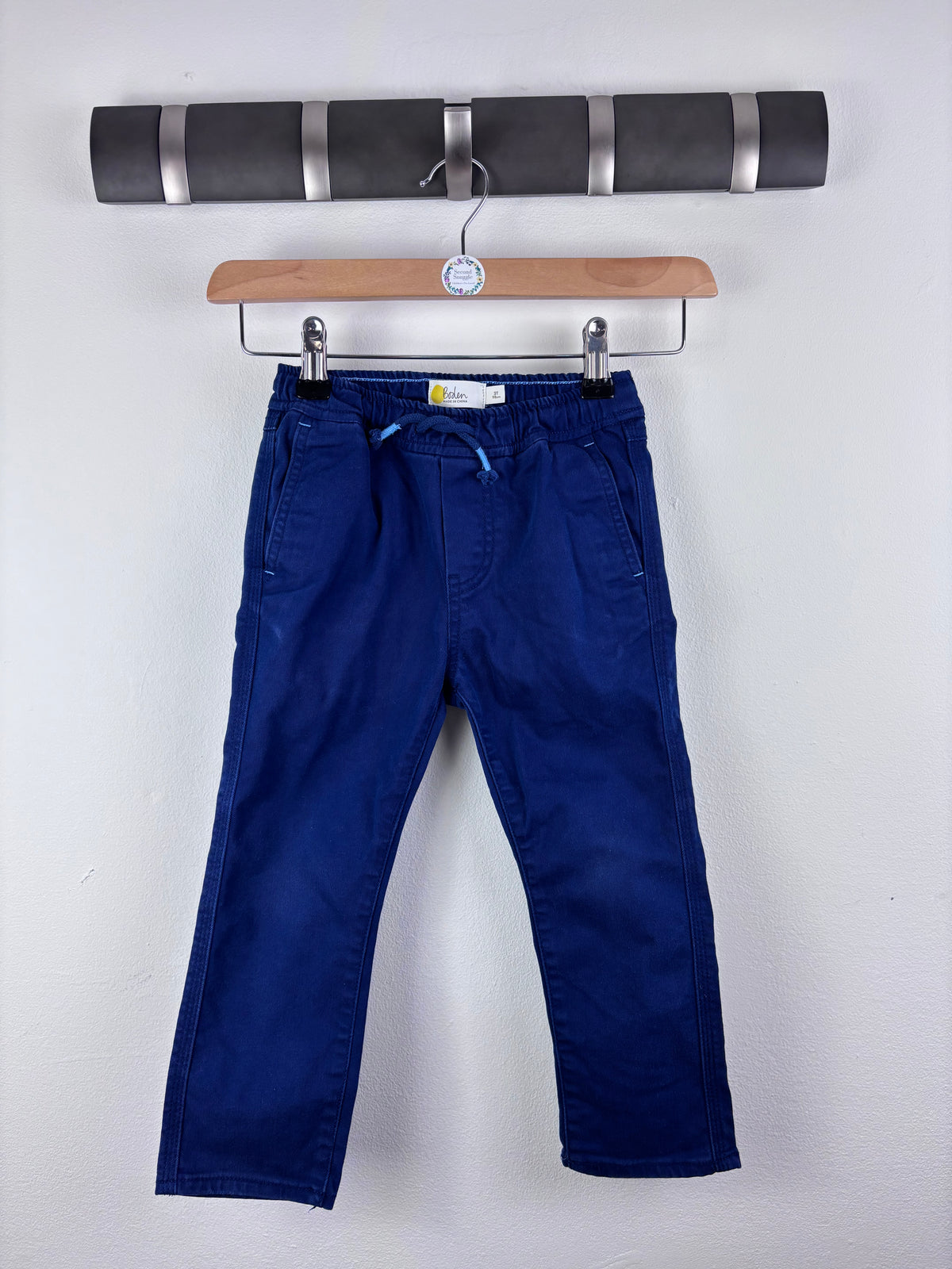 Boden Blue Pull On Trousers 3 Years-Trousers-Second Snuggle Preloved
