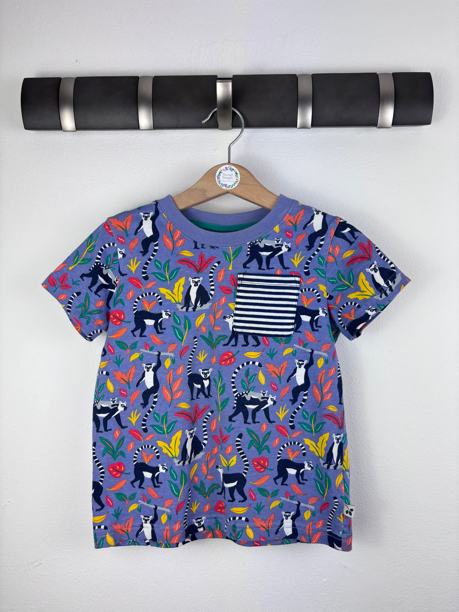 Frugi Purple Lemur Print Top 5-6 Years-Tops-Second Snuggle Preloved