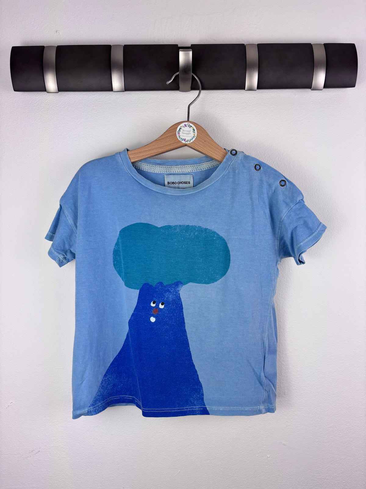 Bobo Choses Blue Graphic T-Shirt 2-3 Years-Tops-Second Snuggle Preloved