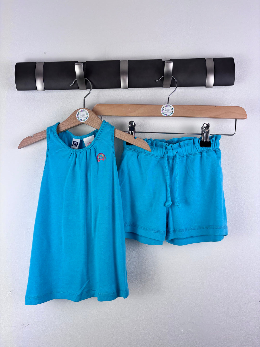 Gap Bright Blue Vest and Shorts Set 4 Years-Sets-Second Snuggle Preloved