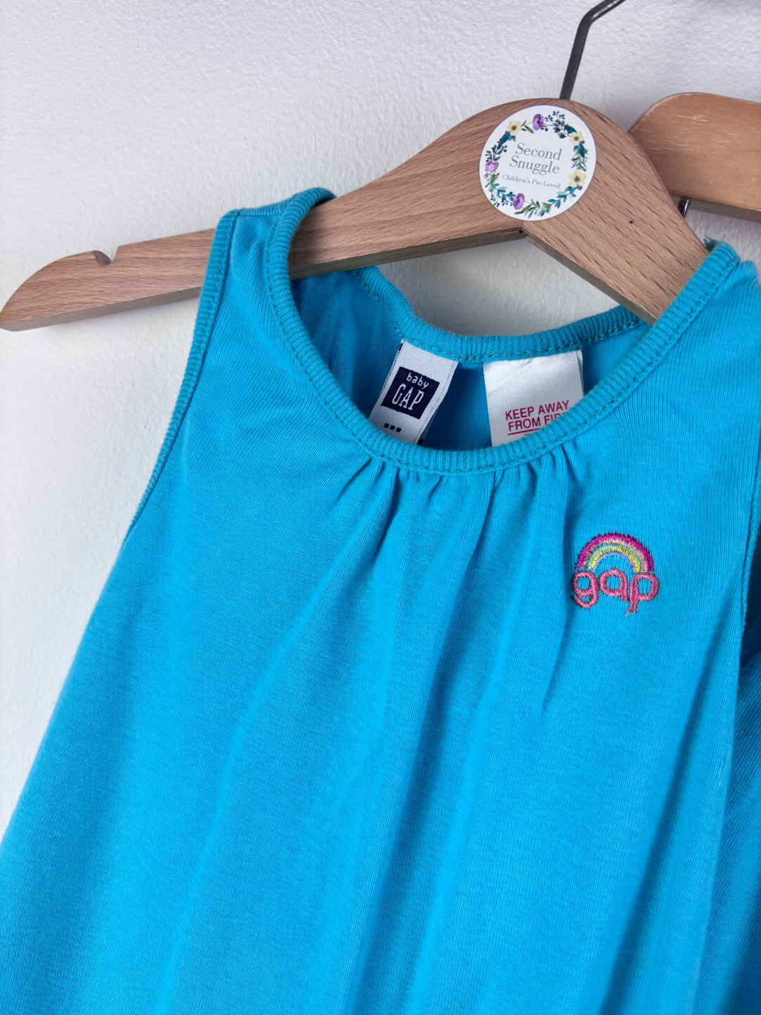 Gap Bright Blue Vest and Shorts Set 4 Years-Sets-Second Snuggle Preloved