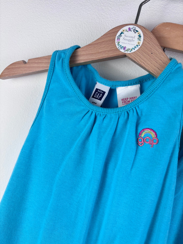Gap Bright Blue Vest and Shorts Set 4 Years-Sets-Second Snuggle Preloved