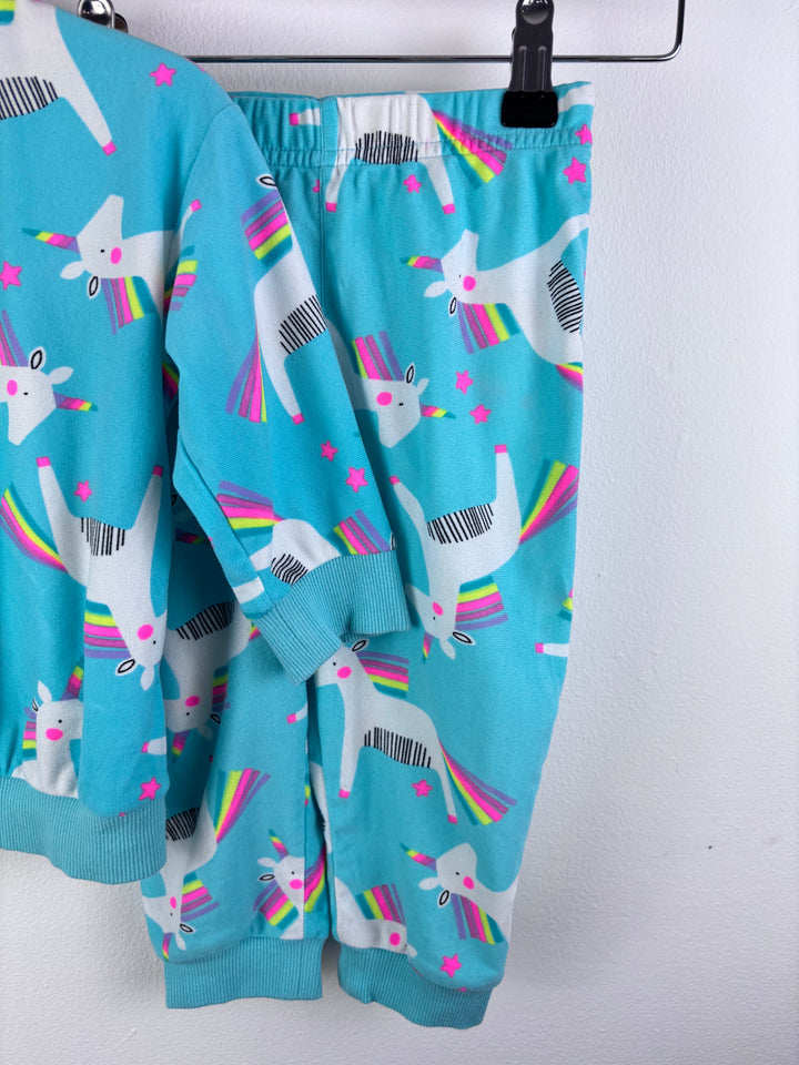 Next Turquoise Unicorn Pyjama Set 12-18 Months-Night Wear-Second Snuggle Preloved