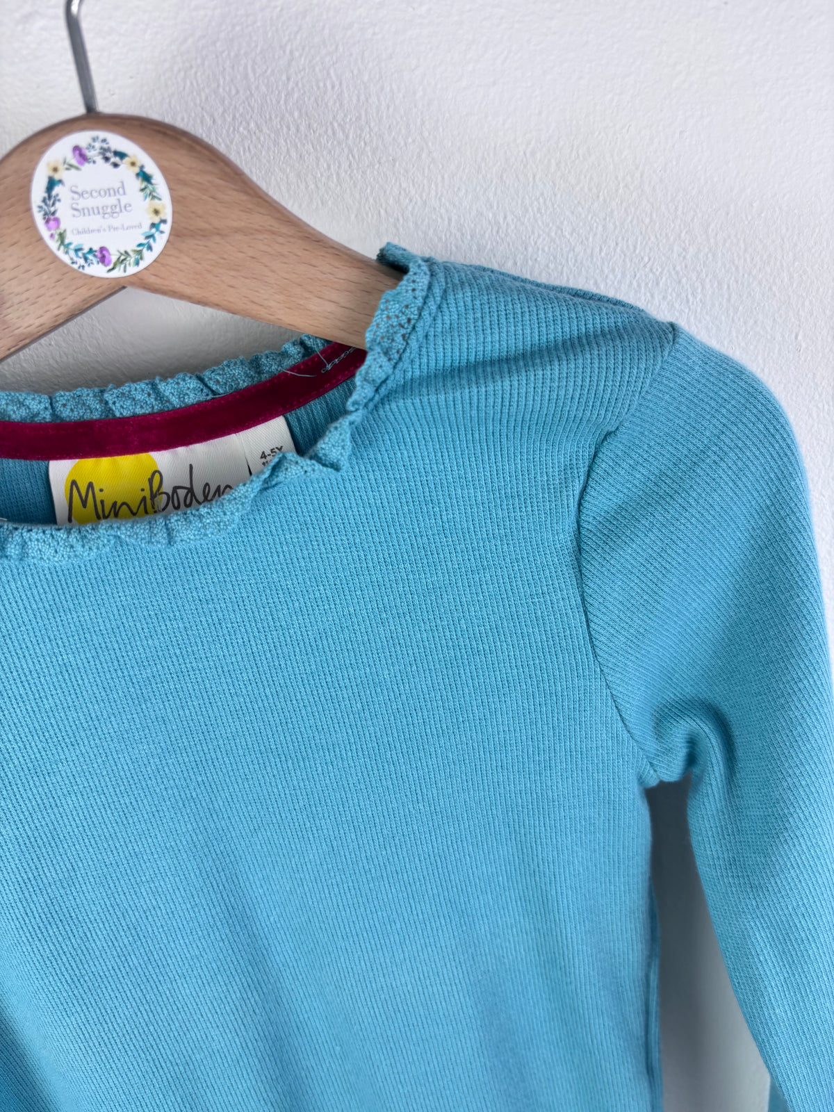 Boden Blue Long Sleeve Top 4-5 Years-Tops-Second Snuggle Preloved