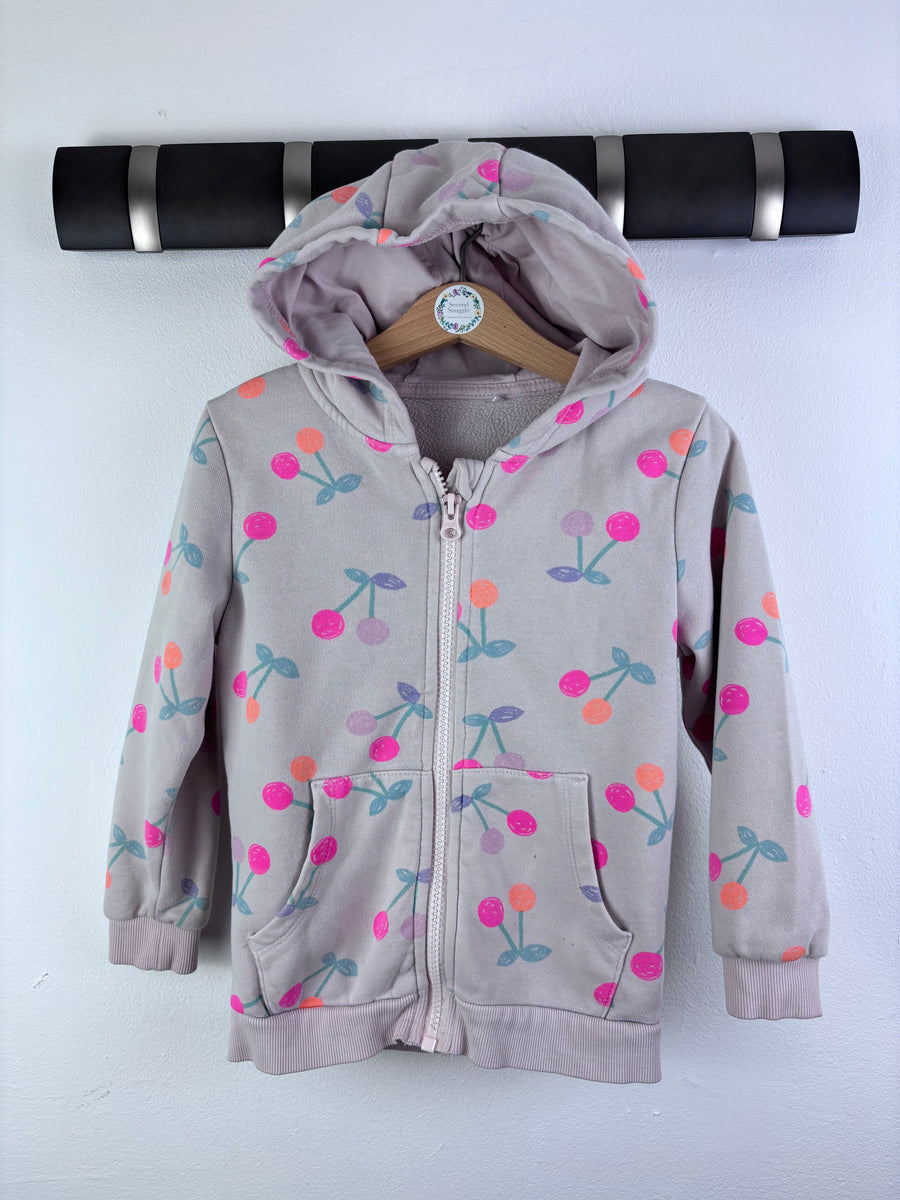 George Grey Cherry Zip Hoodie 4-5 Years-Hoodies-Second Snuggle Preloved