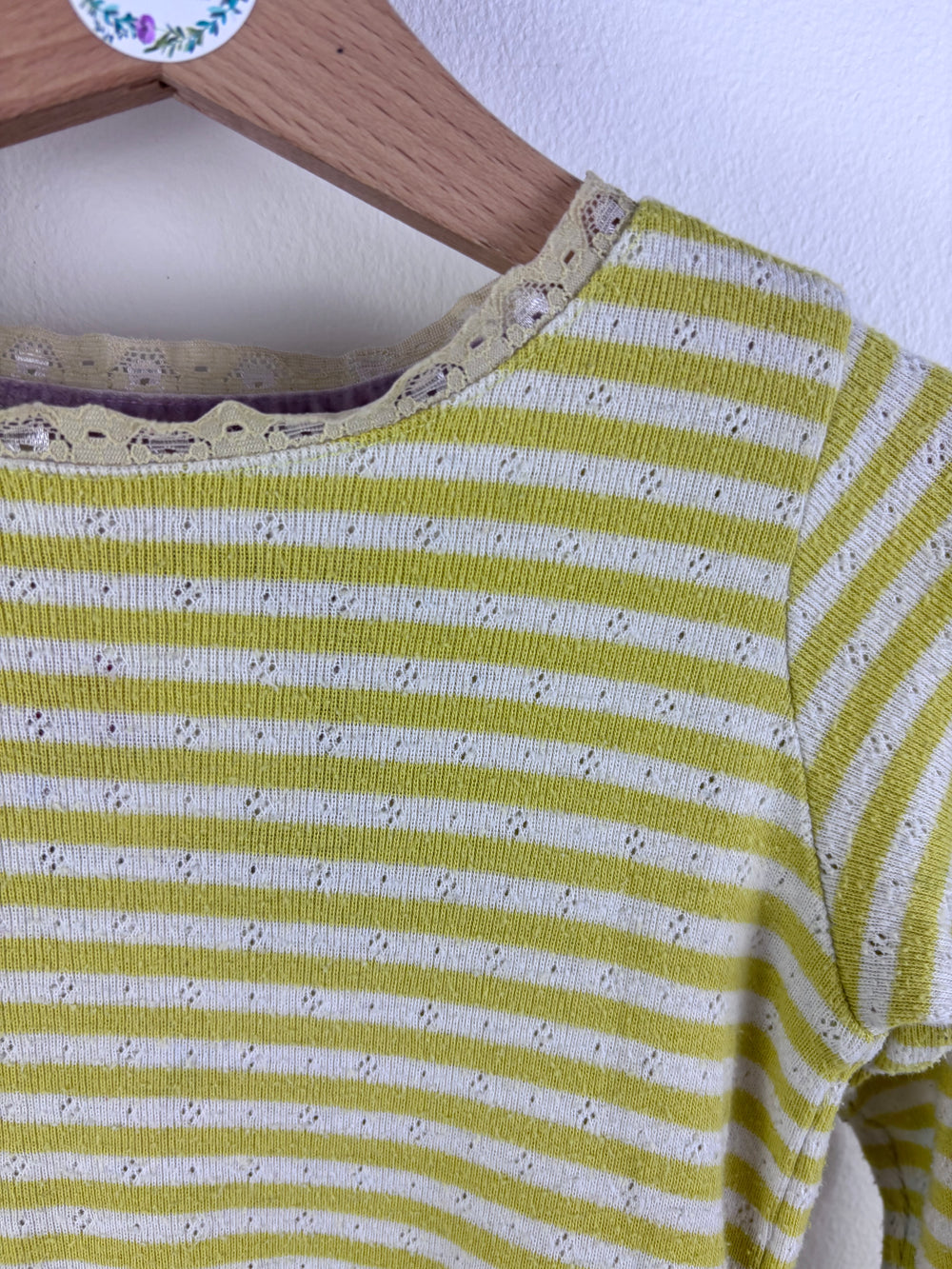 Boden Yellow Stripe Long Sleeve Top 2-3 Years-Tops-Second Snuggle Preloved