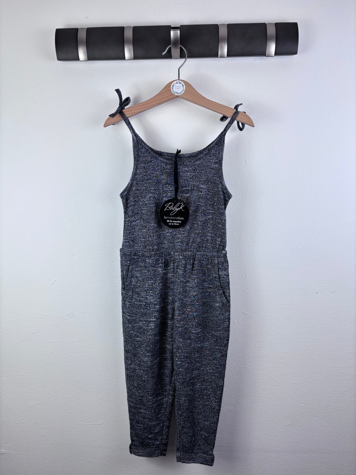 Myleene Klass Grey Jumpsuit Tie Shoulder 18-24 Months-Jump Suits-Second Snuggle Preloved