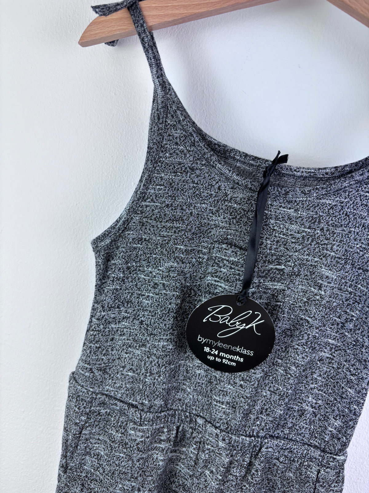 Myleene Klass Grey Jumpsuit Tie Shoulder 18-24 Months-Jump Suits-Second Snuggle Preloved