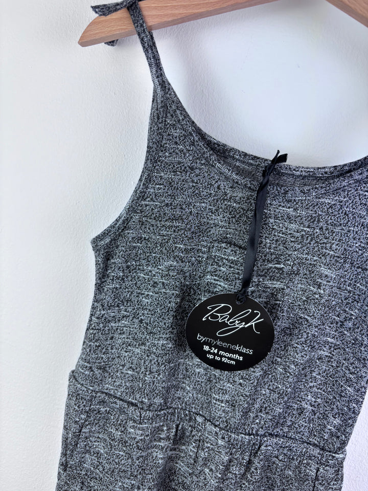 Myleene Klass Grey Jumpsuit Tie Shoulder 18-24 Months-Jump Suits-Second Snuggle Preloved