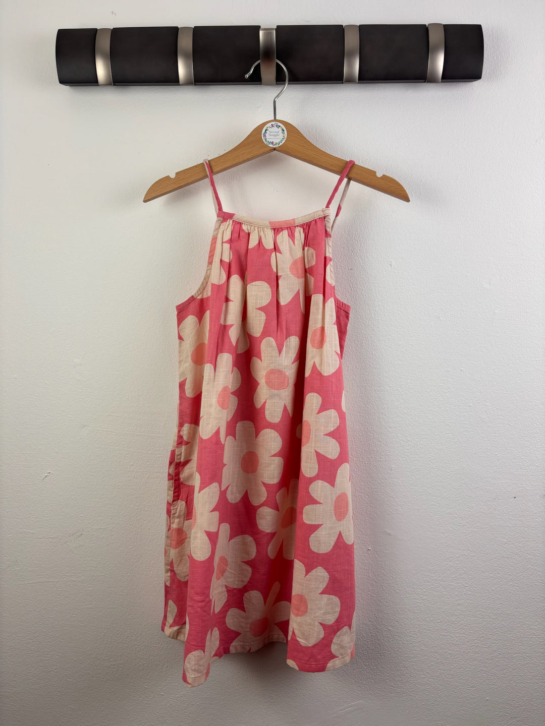 Next Pink Floral Strappy Summer Dress