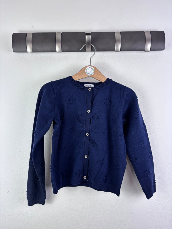 Next Navy Cardigan Textured Detail 3-4 Years-Cardigans-Second Snuggle Preloved
