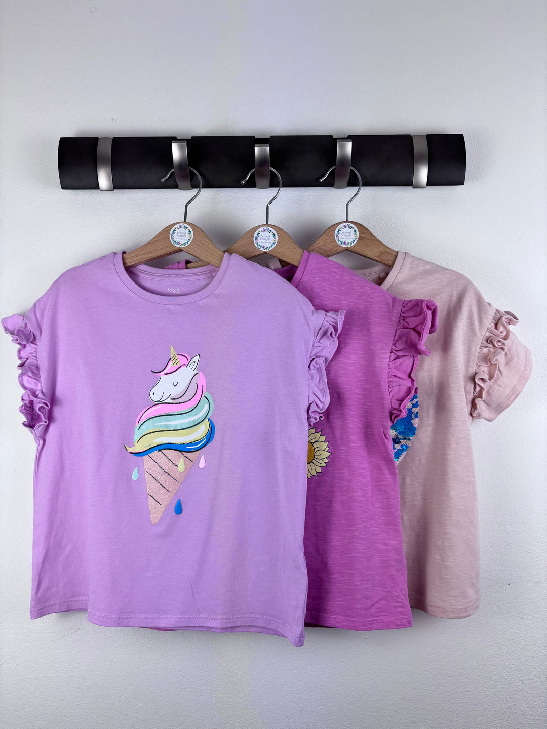 M&S Pink Top Bundle Frill Sleeve 6-7 Years-Tops-Second Snuggle Preloved