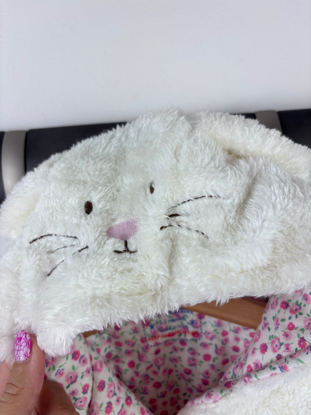 JoJo Maman Bebe White Teddy Pramsuit 0-3 Months & 3-6 Months-Pramsuits-Second Snuggle Preloved