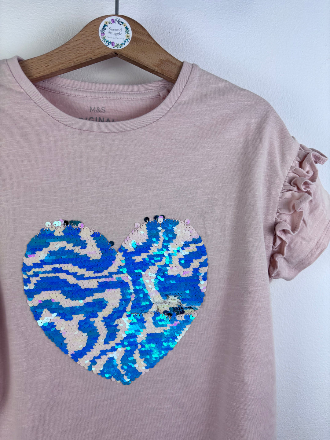 M&S Pink Top Bundle Frill Sleeve 6-7 Years-Tops-Second Snuggle Preloved