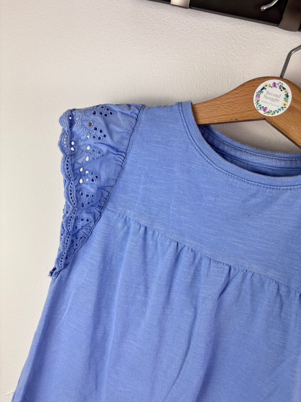 John Lewis Blue Top and Next Cycle Shorts Set 4-5 Years-Sets-Second Snuggle Preloved