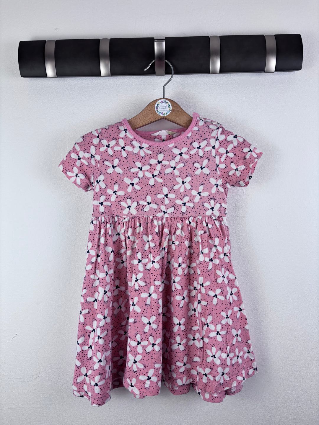 John Lewis Pink Floral Dress 12-18 Months-Dresses-Second Snuggle Preloved