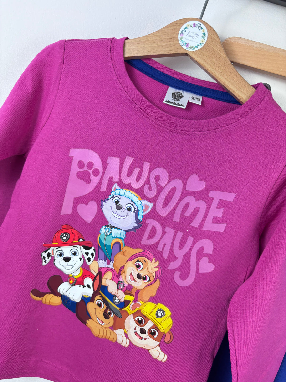 Paw Patrol Pink Pawsome Days Pyjamas-Night Wear-Second Snuggle Preloved